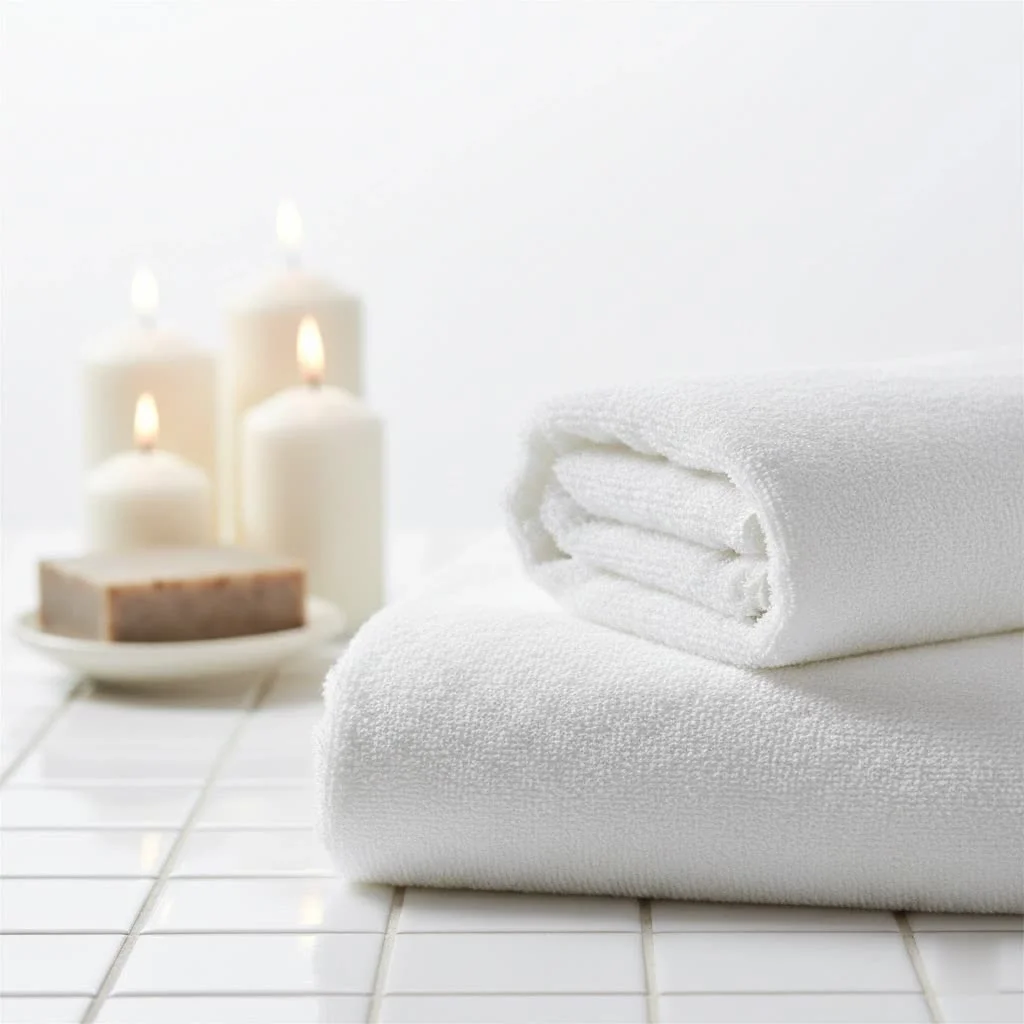 Microfiber bath towels for fast drying comfort