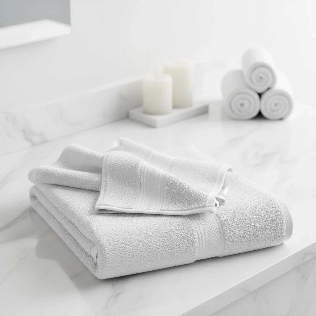 Silicone bath towel with textured surface