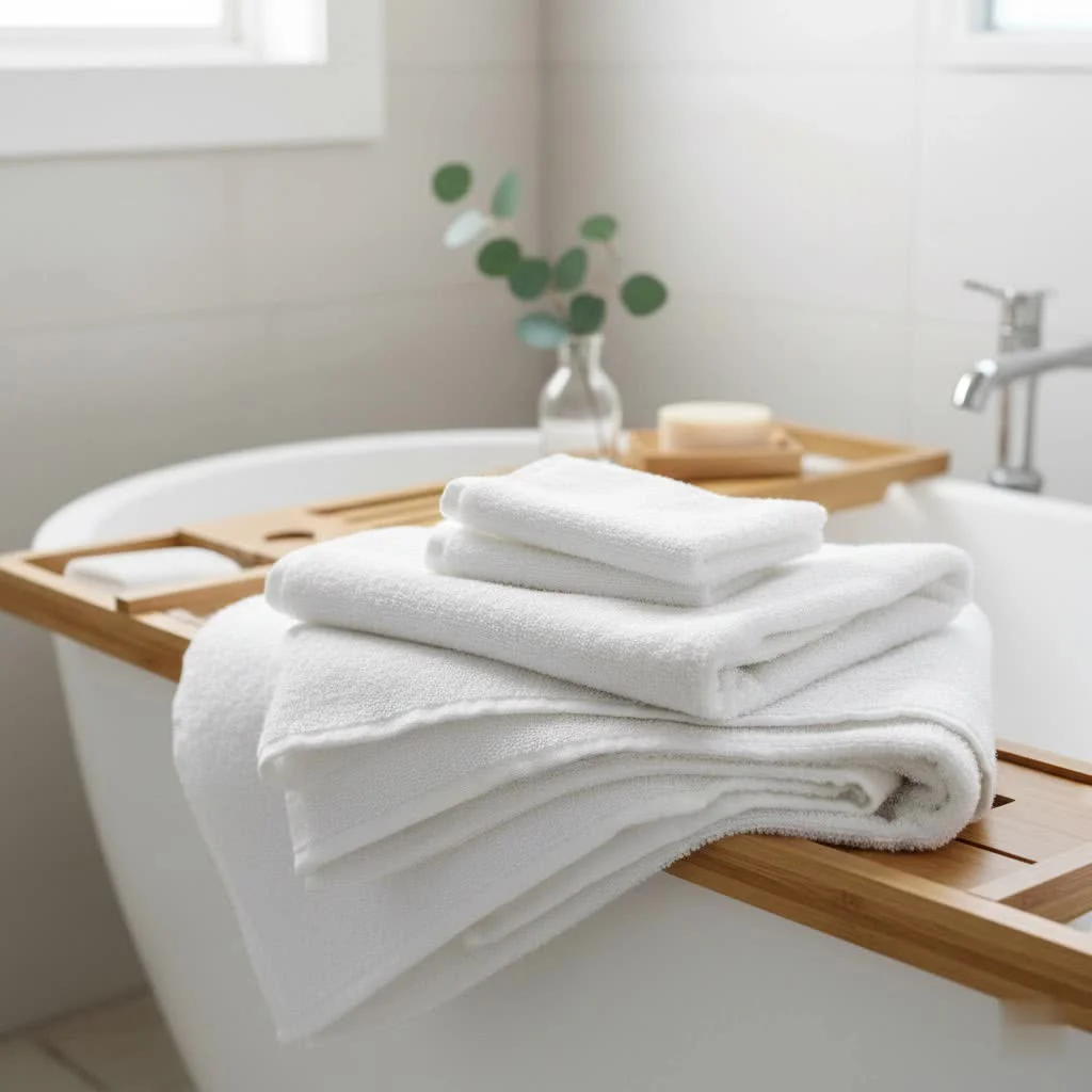 Plush 12-piece bath towel set for bathroom harmony